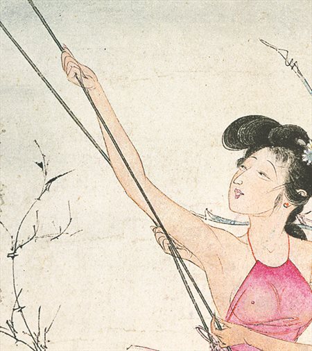 华容-胡也佛的仕女画和最知名的金瓶梅秘戏图